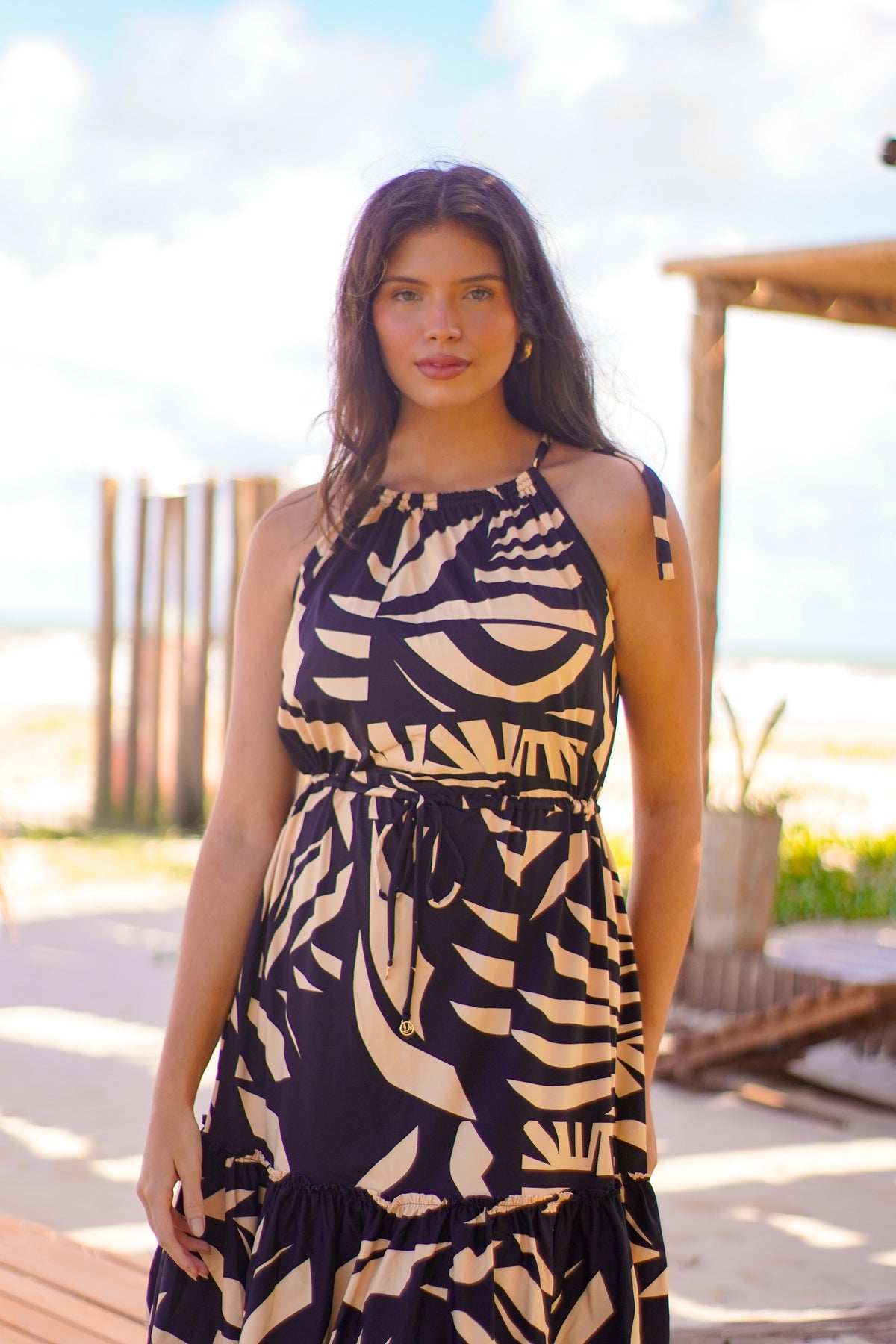 Saída Vestido Barrado UV