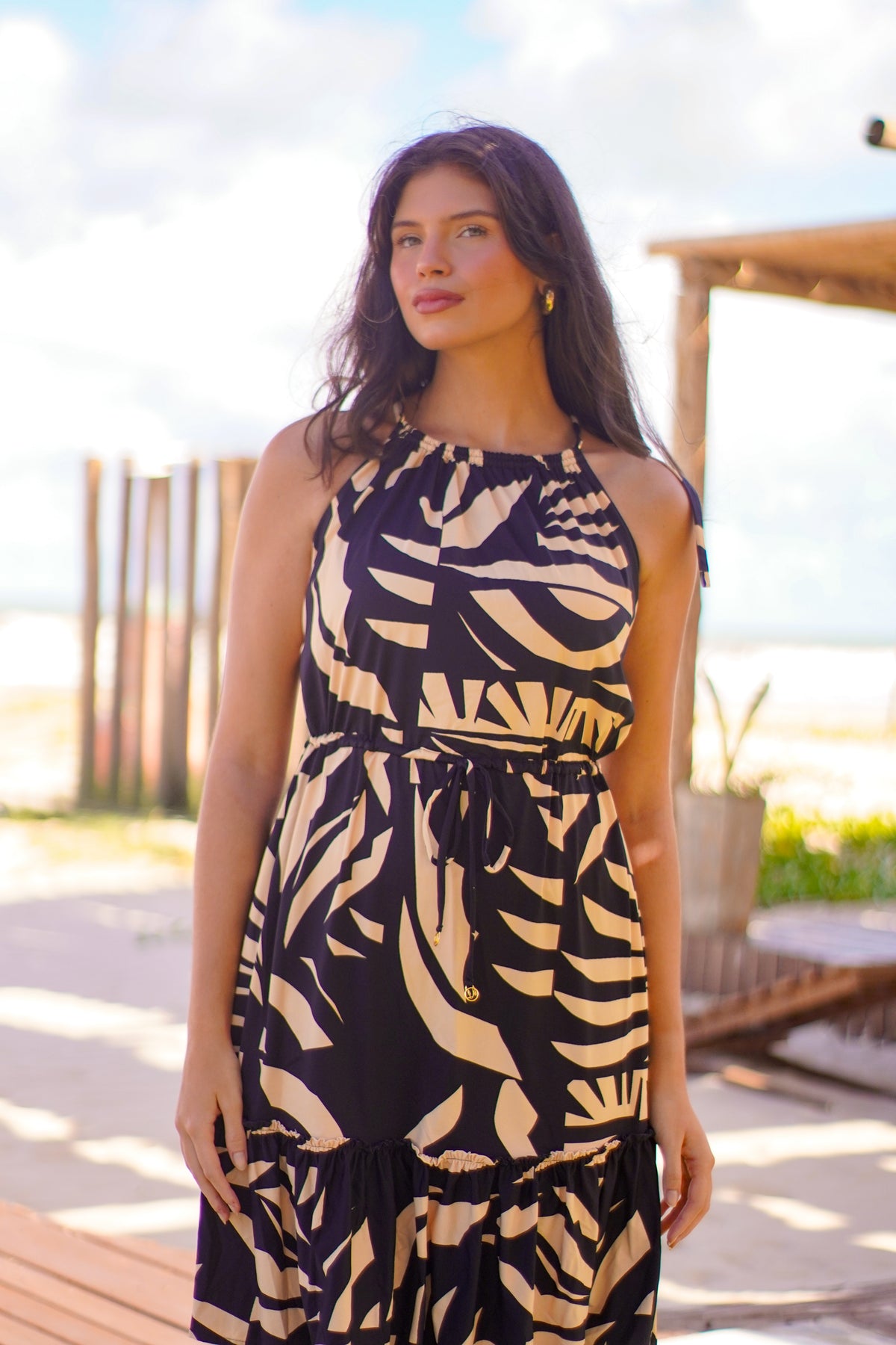 Saída Vestido Barrado UV